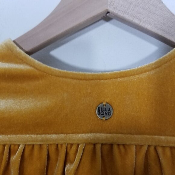 NWT Billabong Lush For Life Velvet Wrapper Mini Dress Stretch Short Sleeve XS - Picture 3 of 5